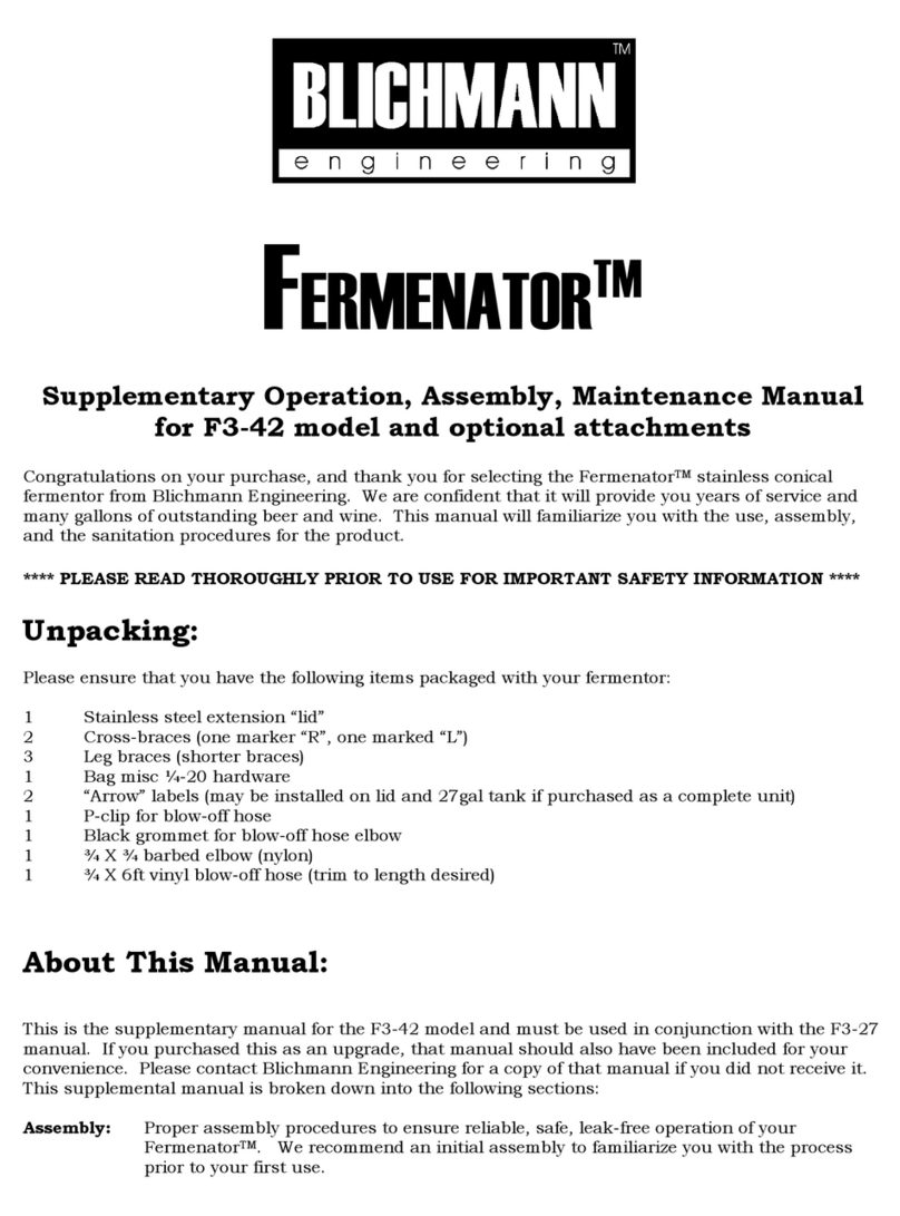 Blichmann Engineering Fermentator F3-42 Quick guide