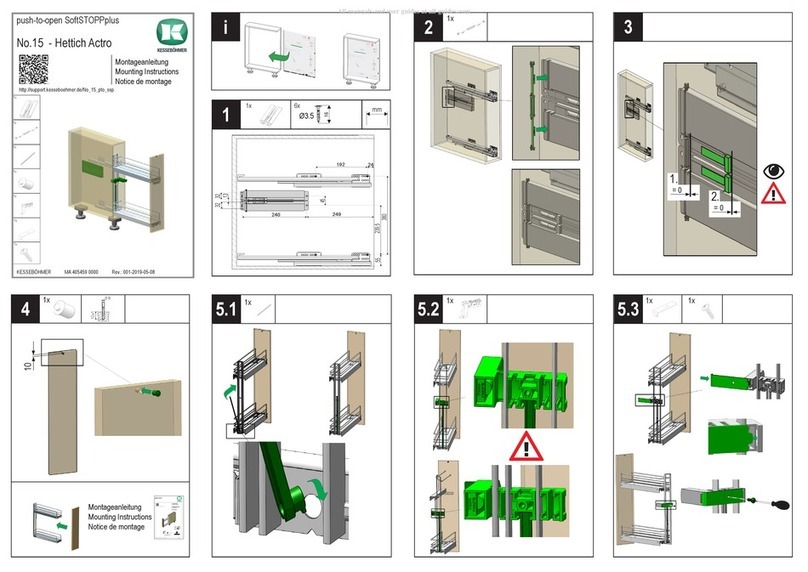 Kesseböhmer Hettich Actro Mounting instructions Kesseböhmer Hettich Actro Mounting instructions