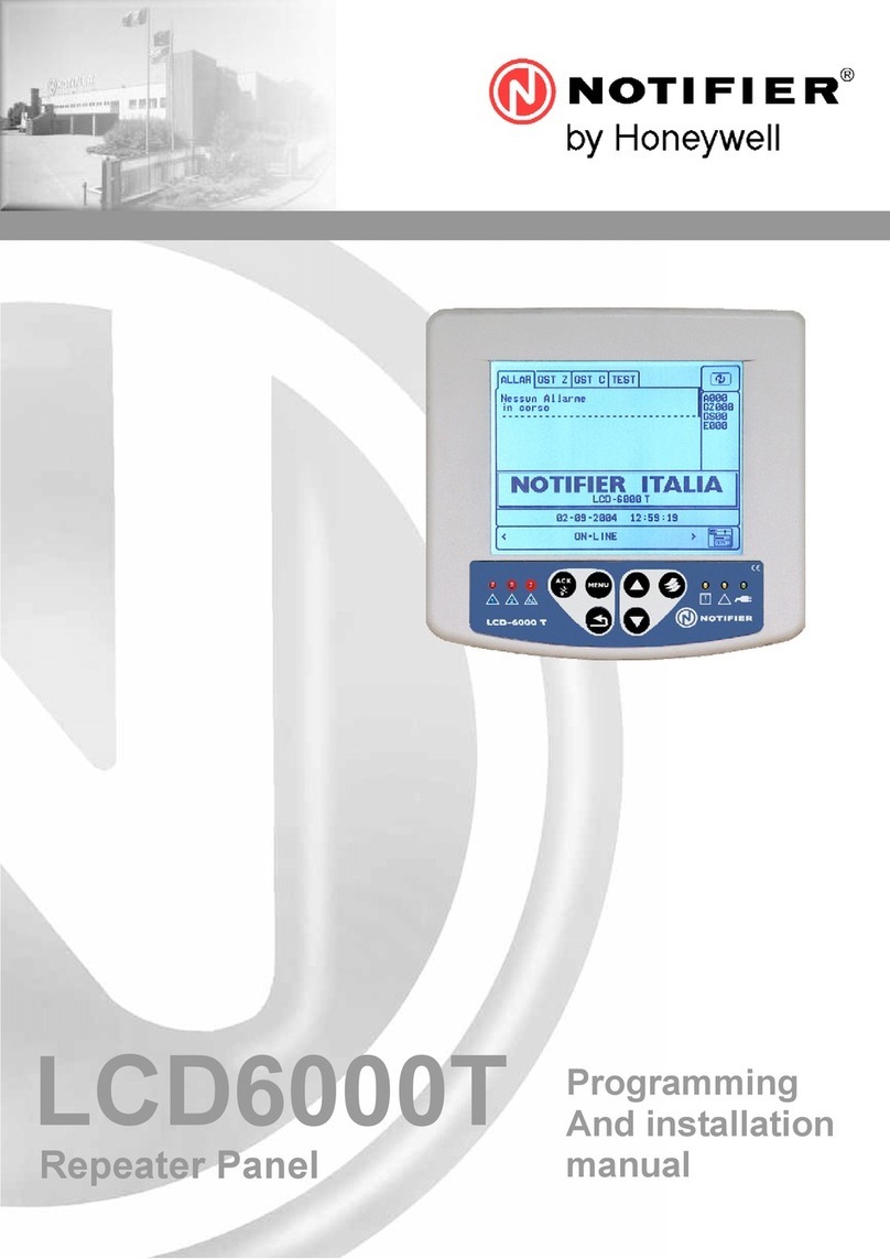 Honeywell NOTIFIER LCD6000T User manual