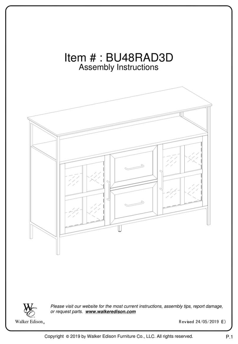 Walker Edison BU48RAD3D User manual Walker Edison BU48RAD3D User manual