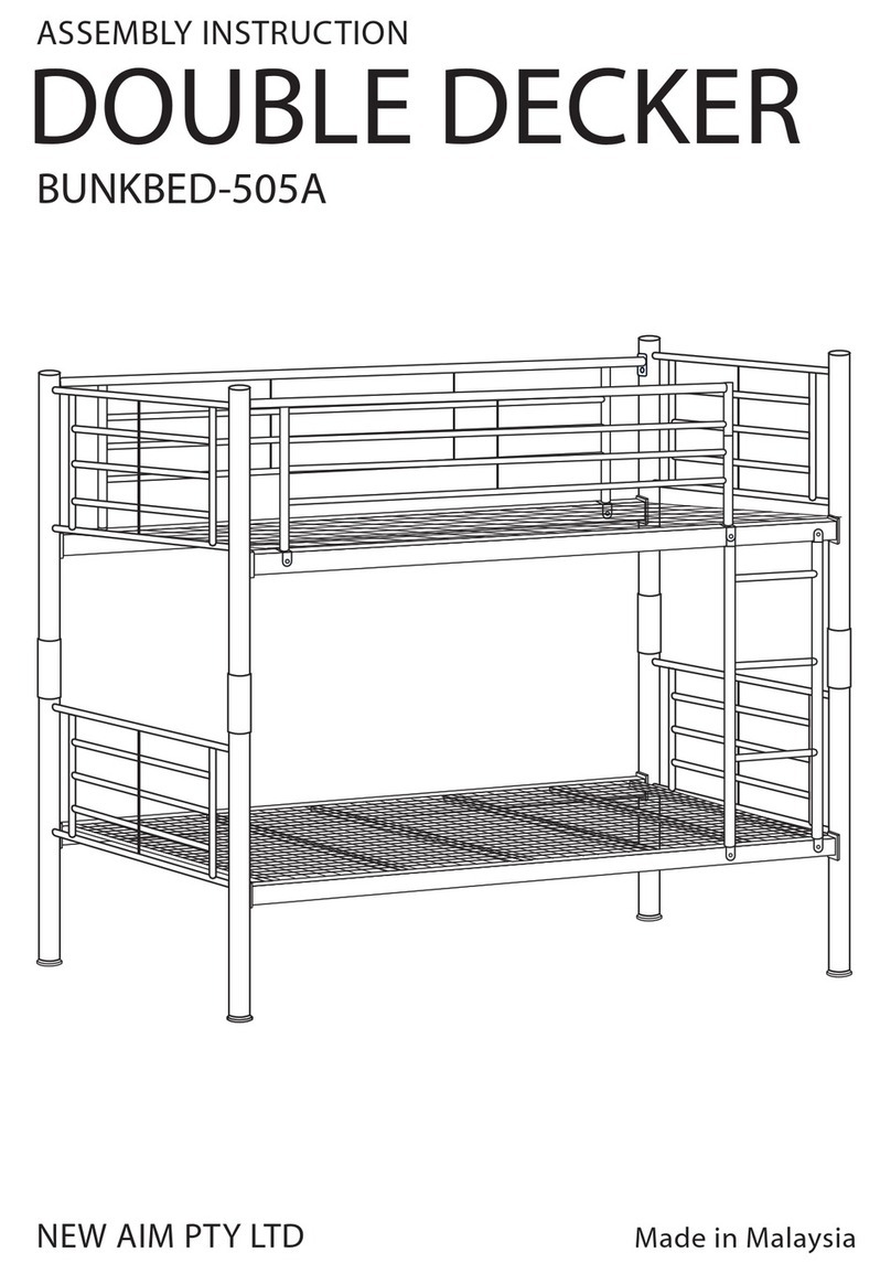 NEW AIM PTY BUNKBED-505A Assembly instruction
