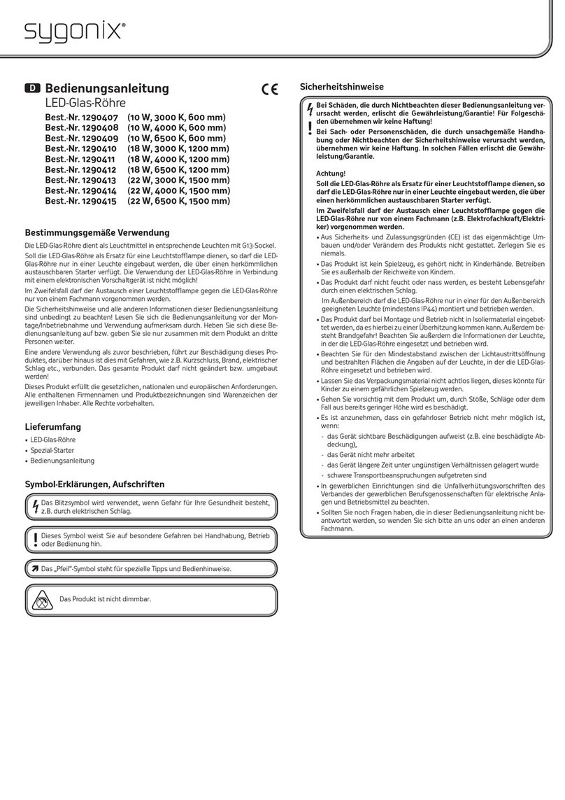 Sygonix 1290407 operating instructions
