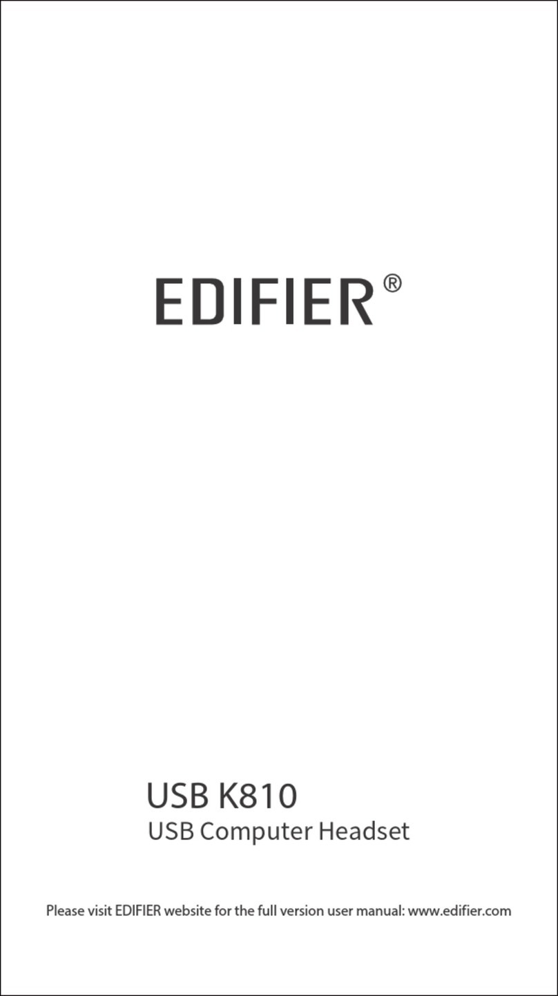 EDIFIER USB K810 User manual EDIFIER USB K810 User manual