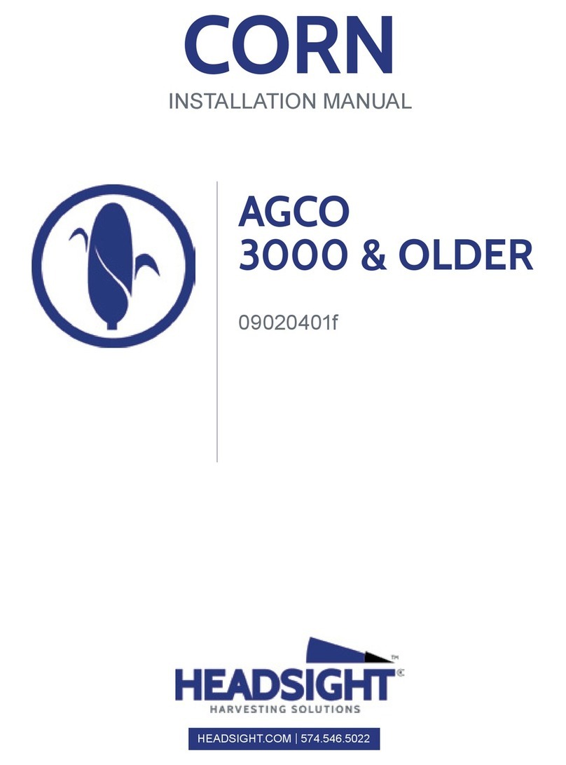 Headsight Corn AGCO 3000 installation manual