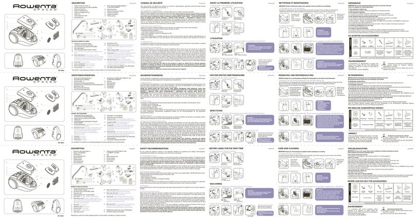 Rowenta Spaced RO163521 User manual