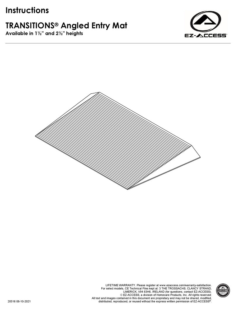 EZ-ACCESS TRANSITIONS Angled Entry Mat User manual