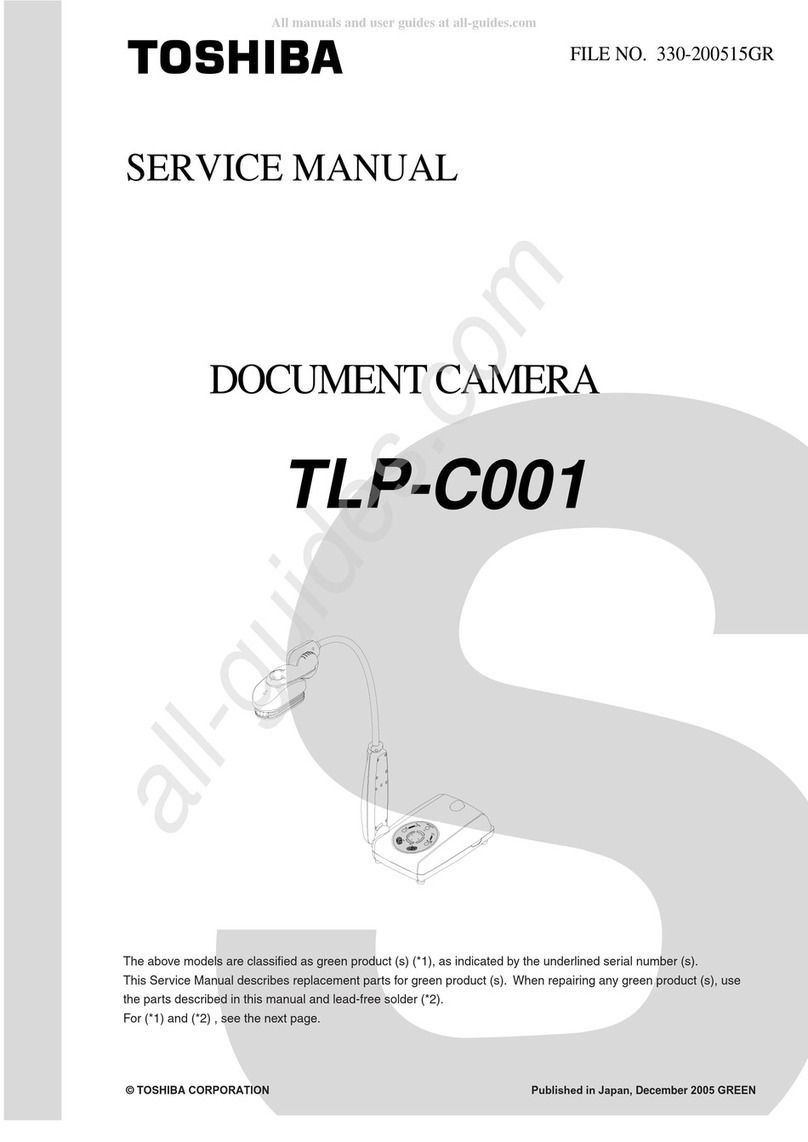 Toshiba TLP-C001 - Document Camera User manual