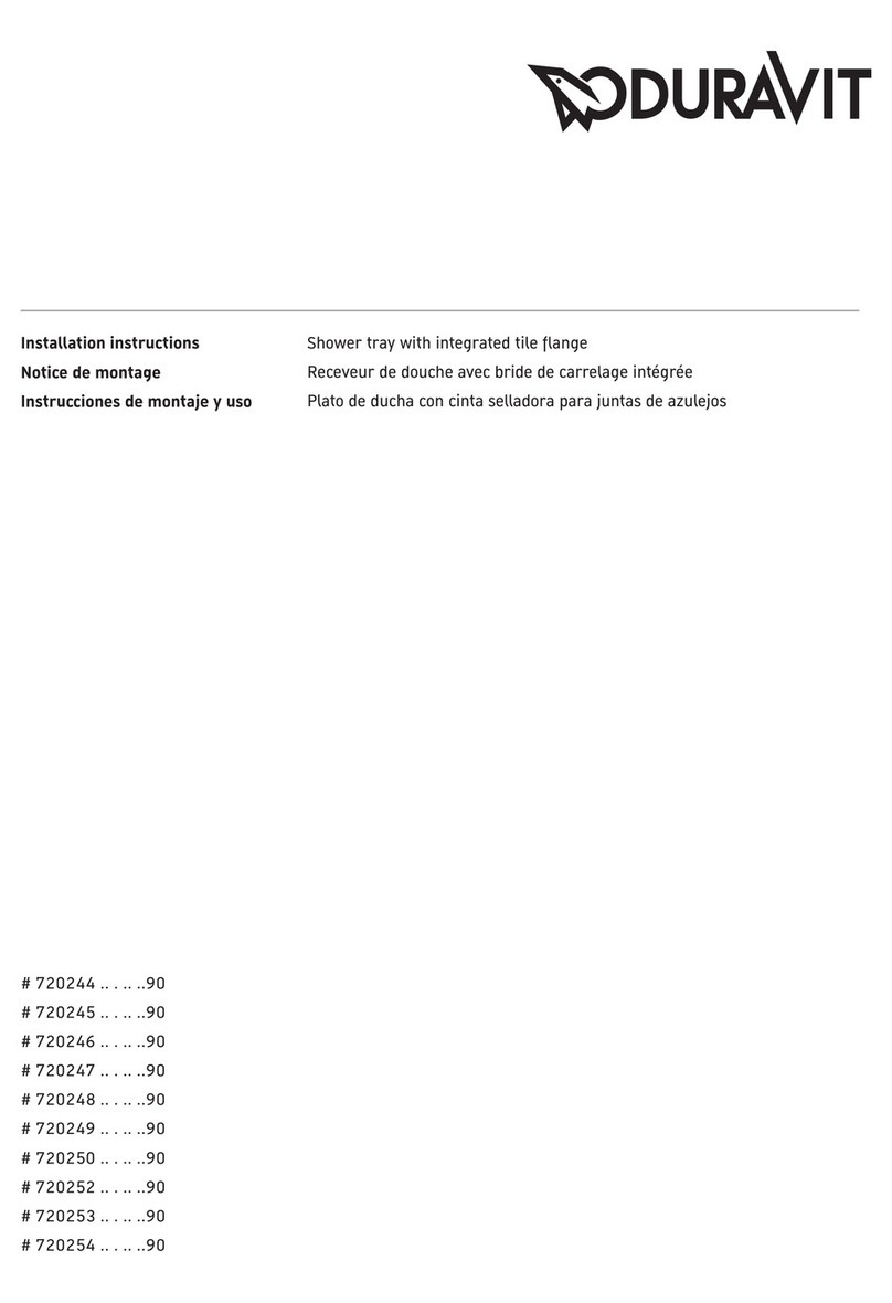 DURAVIT 720244 90 Series installation instructions
