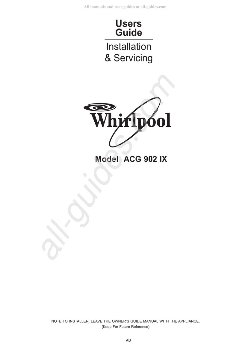 Whirlpool AGG 902 IX User manual