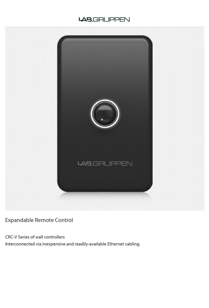 Lab.gruppen CRC-V Series quick start guide