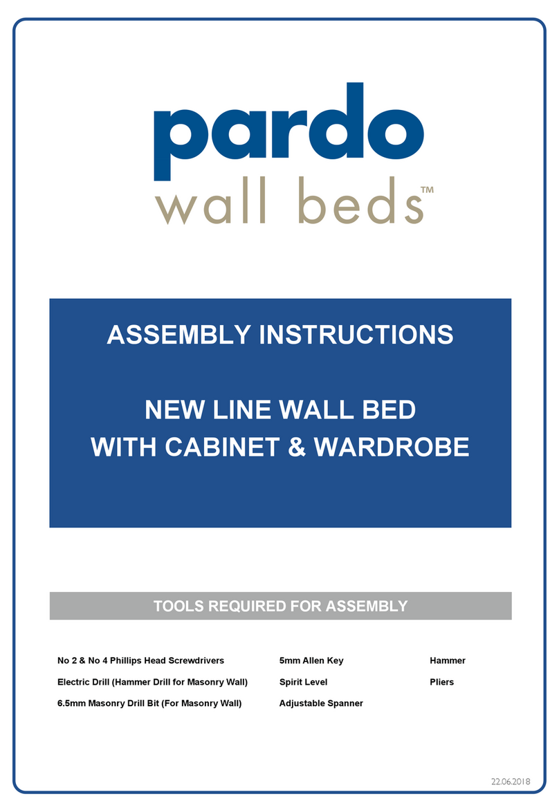 pardo wall beds Newline Assembly instructions pardo wall beds Newline Assembly instructions