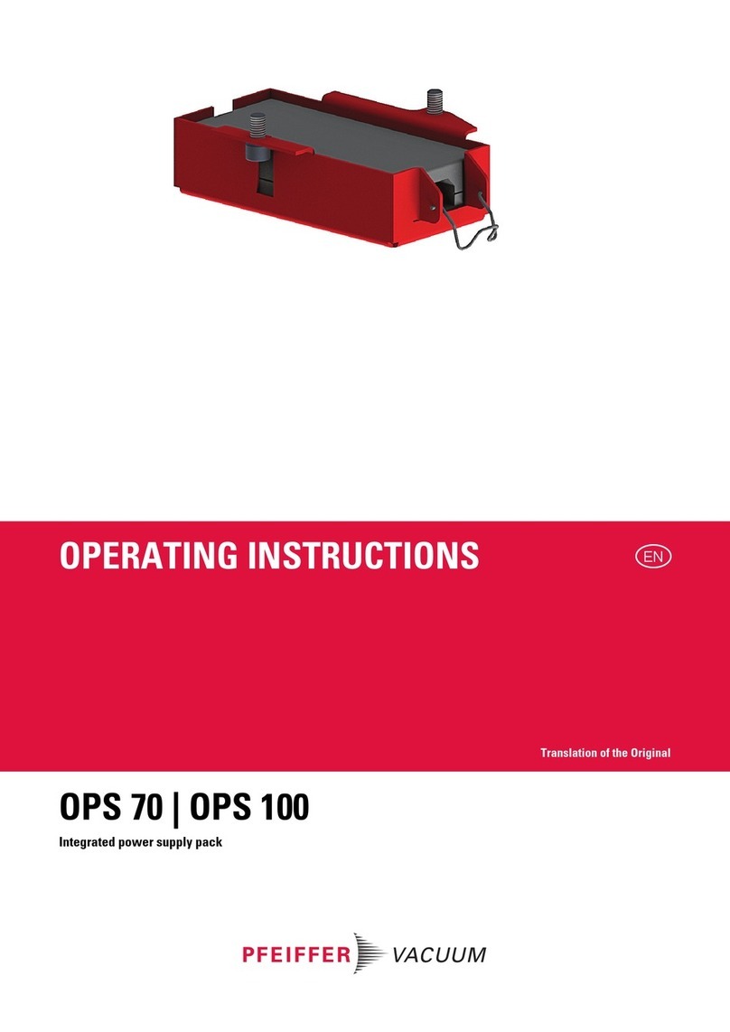 Pfeiffer Vacuum OPS 70 operating instructions