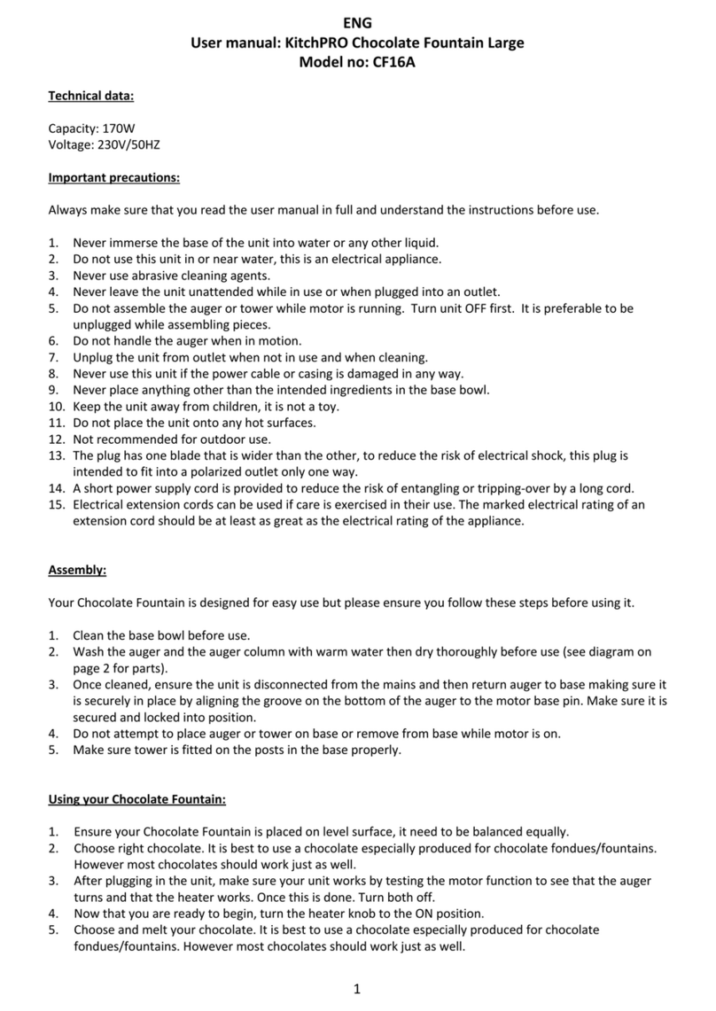 KitchPRO CF16A user manual