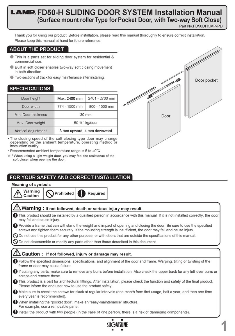 SUGATSUNE LAMP FD50-H installation manual