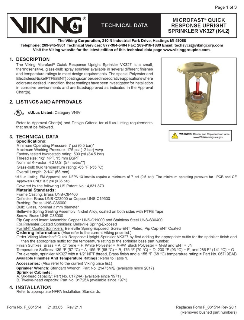 Viking MICROFAST VK327 Care and Handling