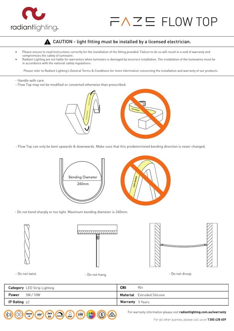 Radiant Lighting FAZE FLOW manual