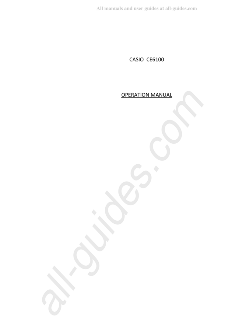 Casio CE-6100 User manual Casio CE-6100 User manual