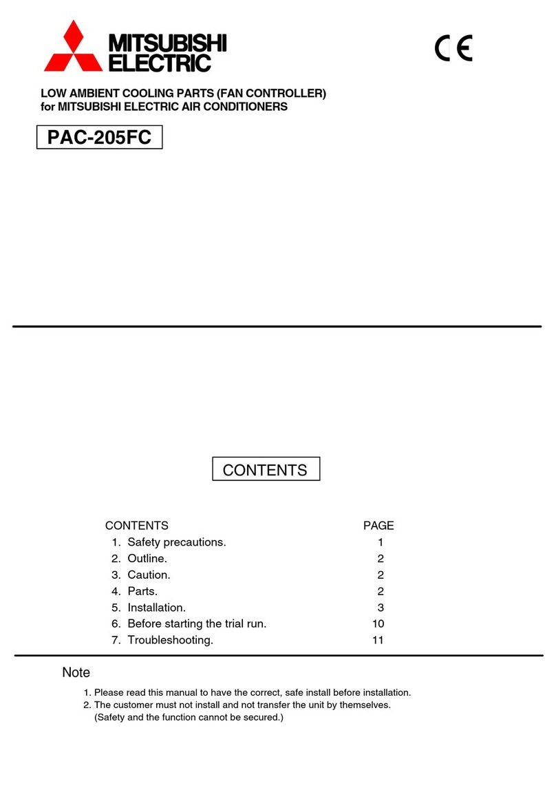 Mitsubishi Electric PAC-205FC User manual