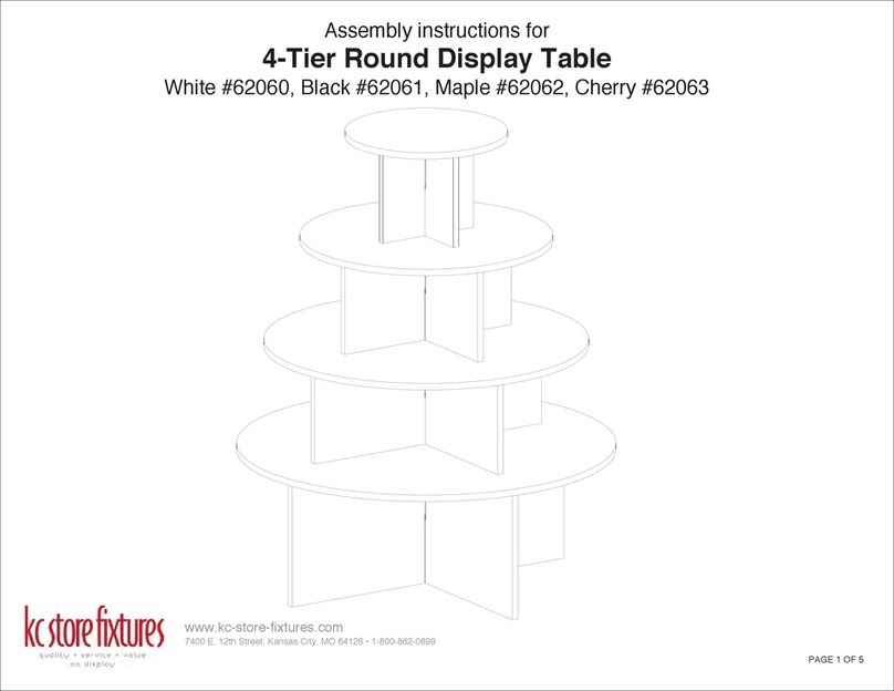 KC STORE FIXTURES 62060 Assembly instructions
