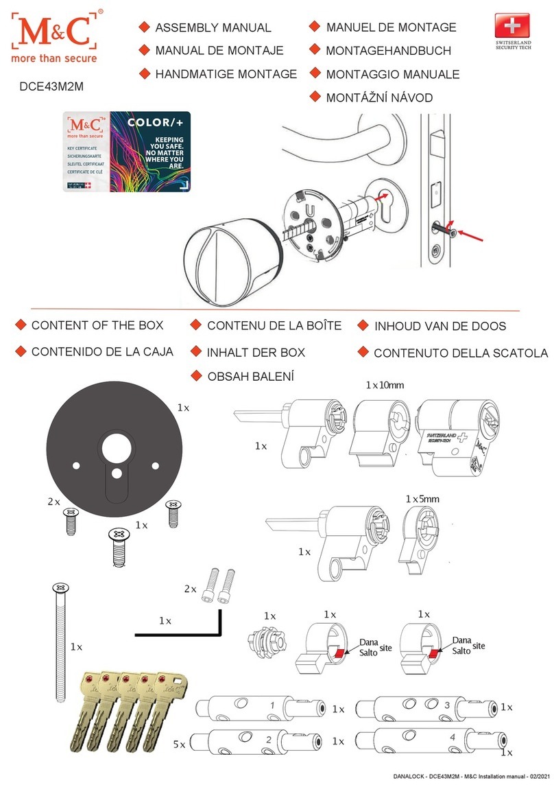 M&C DCE43M2M Assembly manual