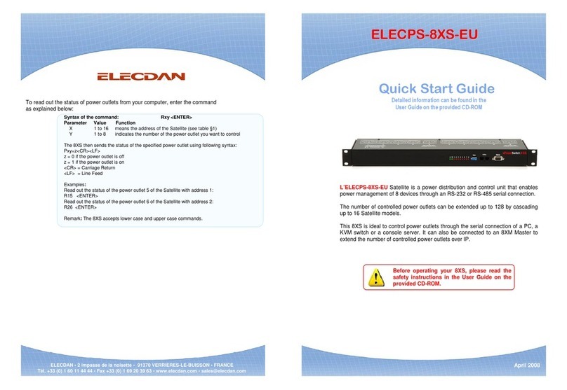 Elecdan ELECPS-8XS-EU quick start guide