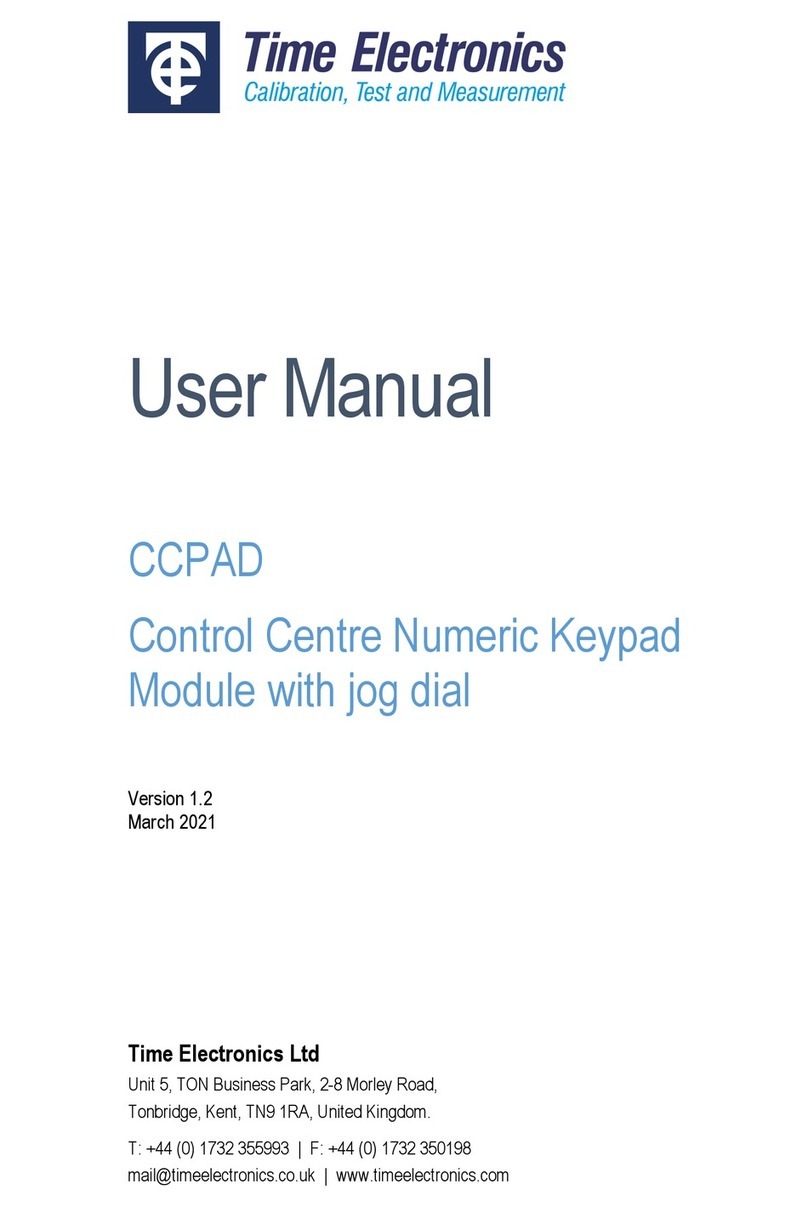 Time Electronics CCPAD User manual