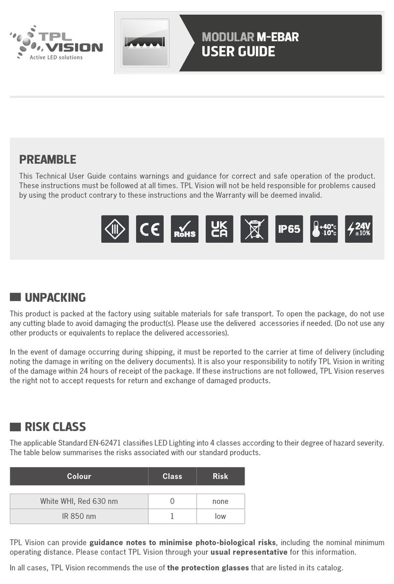 TPL VISION M-EBAR User manual