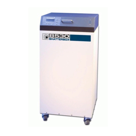 SPEX SamplePrep ENCLOSED SHATTERBOX 8530 operating manual SPEX SamplePrep ENCLOSED SHATTERBOX 8530 operating manual