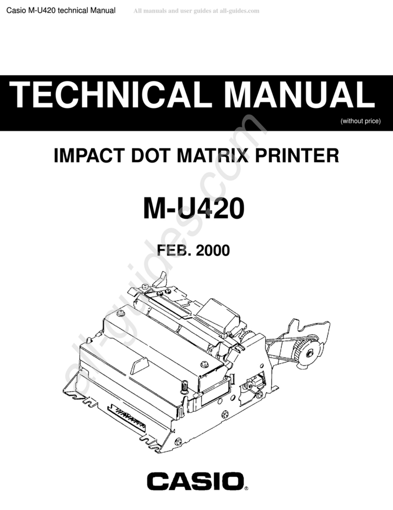 Casio M-U420 User manual