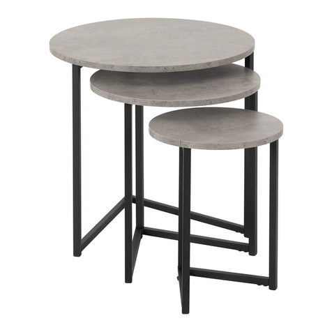 Seconique ATHENS ROUND 3PC NEST OF TABLES User manual
