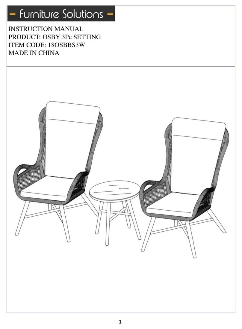 Furniture Solutions OSBY 3Pc User manual Furniture Solutions OSBY 3Pc User manual
