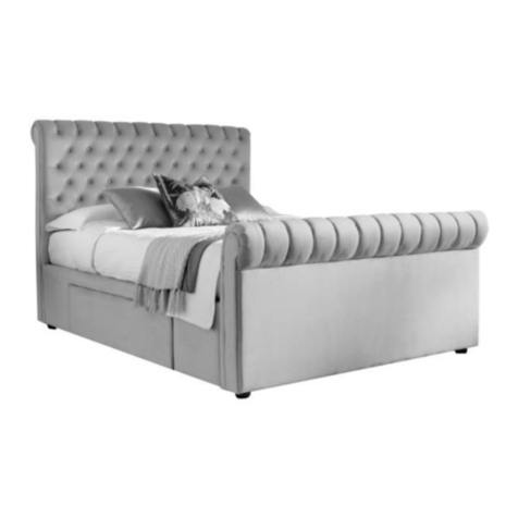 Happy Beds Deacon 5ft 2 Drawer Sleigh Bed User manual