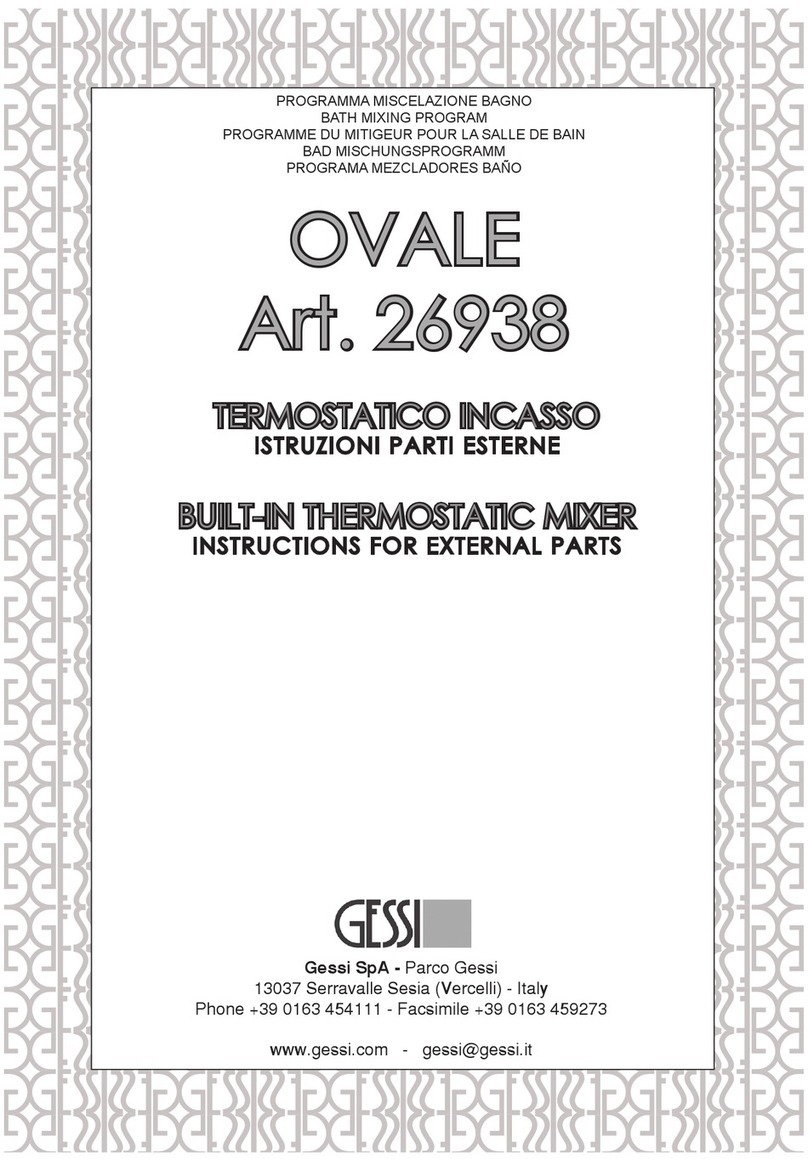 Gessi OVALE 26938 instructions