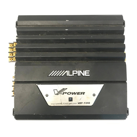 Alpine MRP-F240 User manual Alpine MRP-F240 User manual