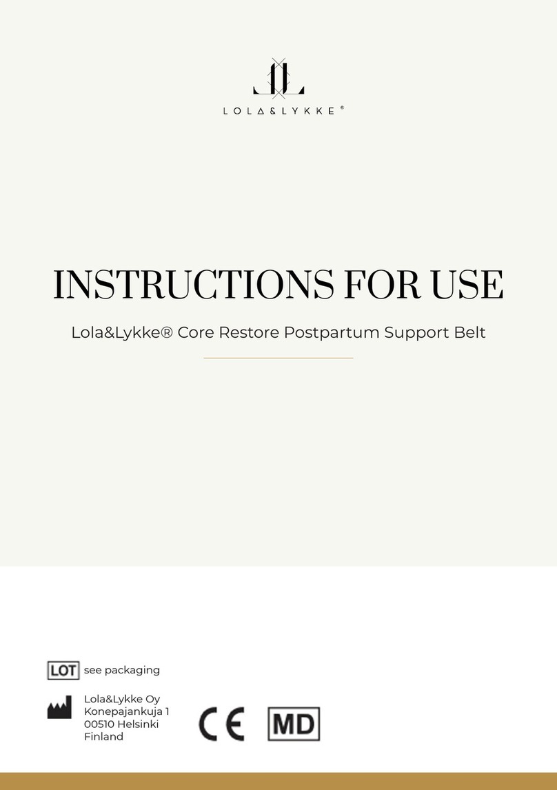 Lola&Lykke Core Restore Postpartum Support Belt Instructions for use
