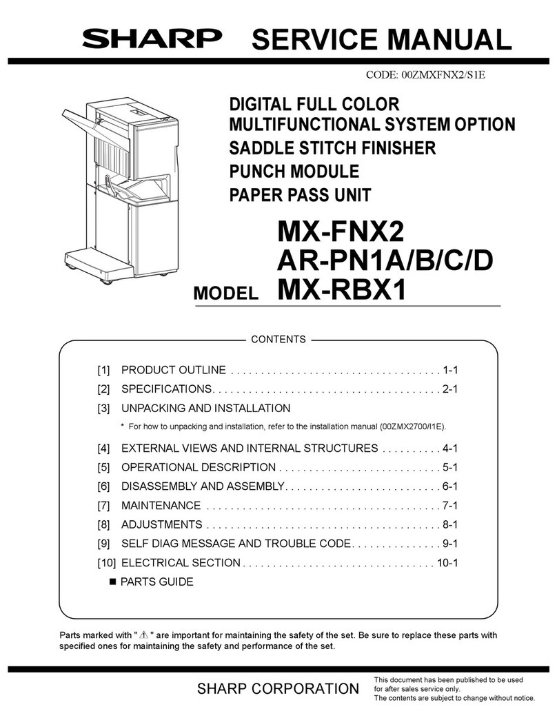 Sharp MX-FNX2 User manual