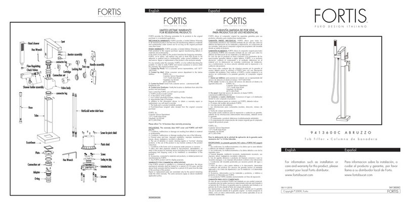 Fortis 9413600C ABRUZZO quick start guide