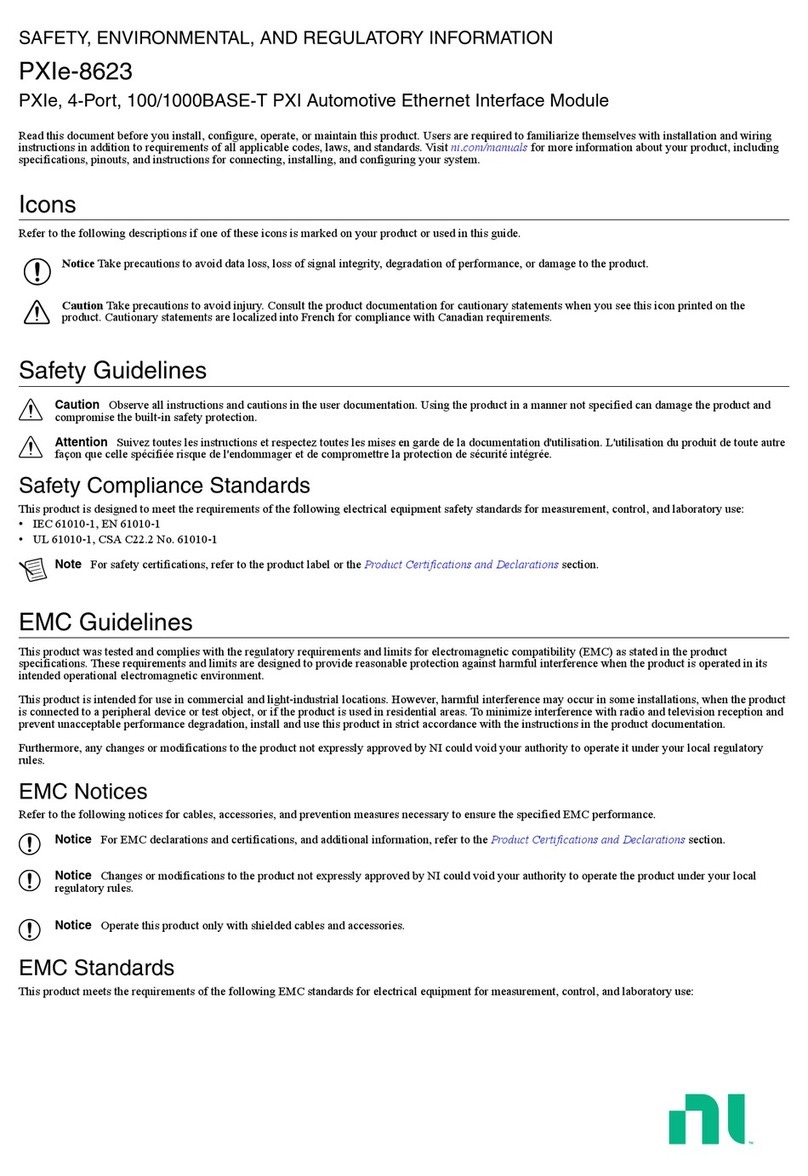 NI PXIe-8623 Owner's manual