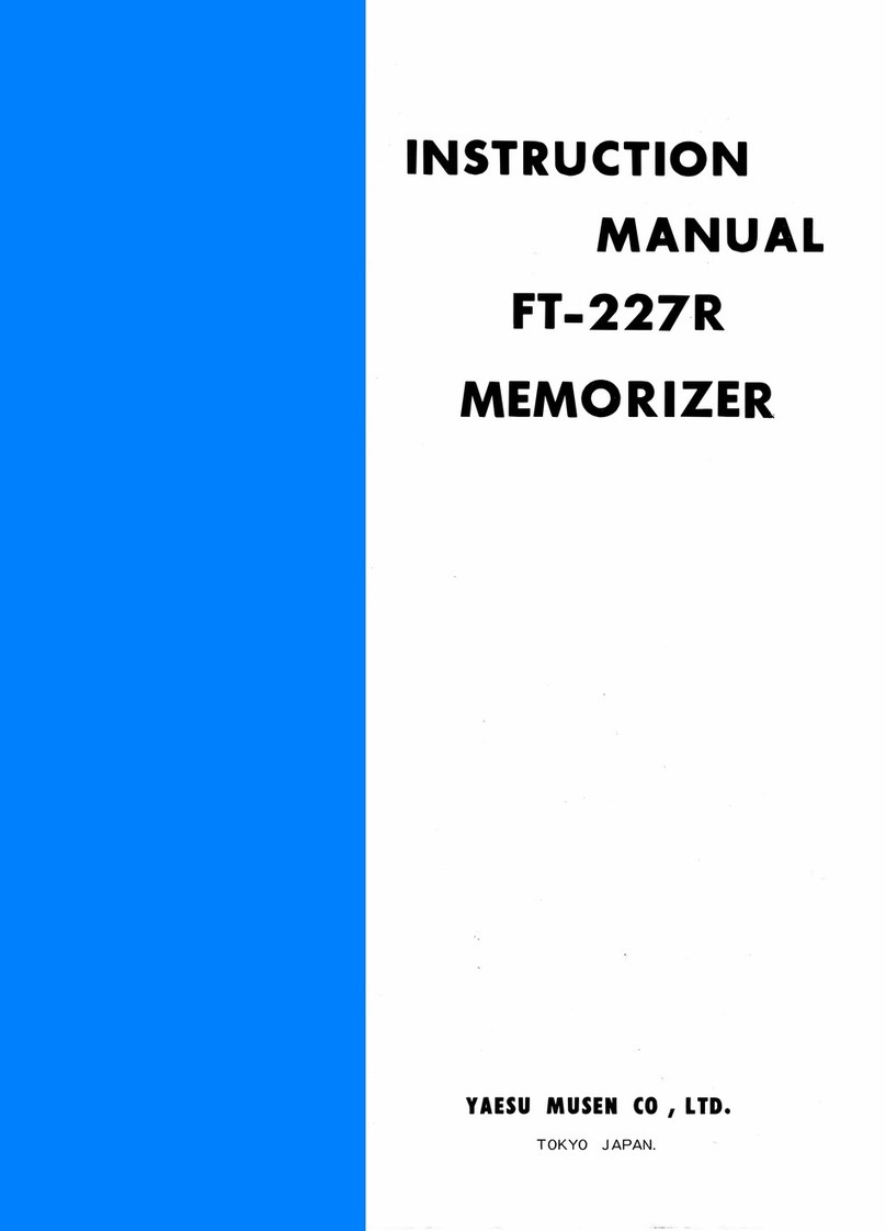 Yaesu FT-227R Memorizer instruction manual