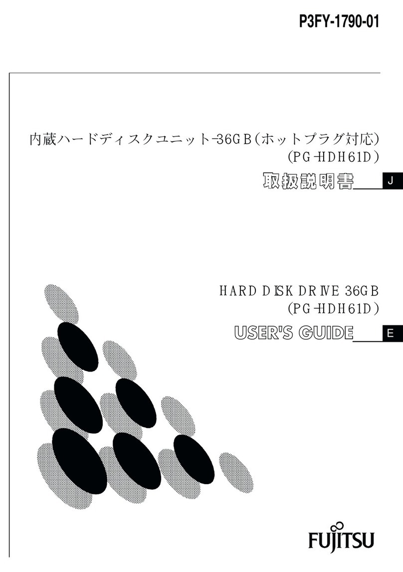 Fujitsu PG-HDH61D User manual
