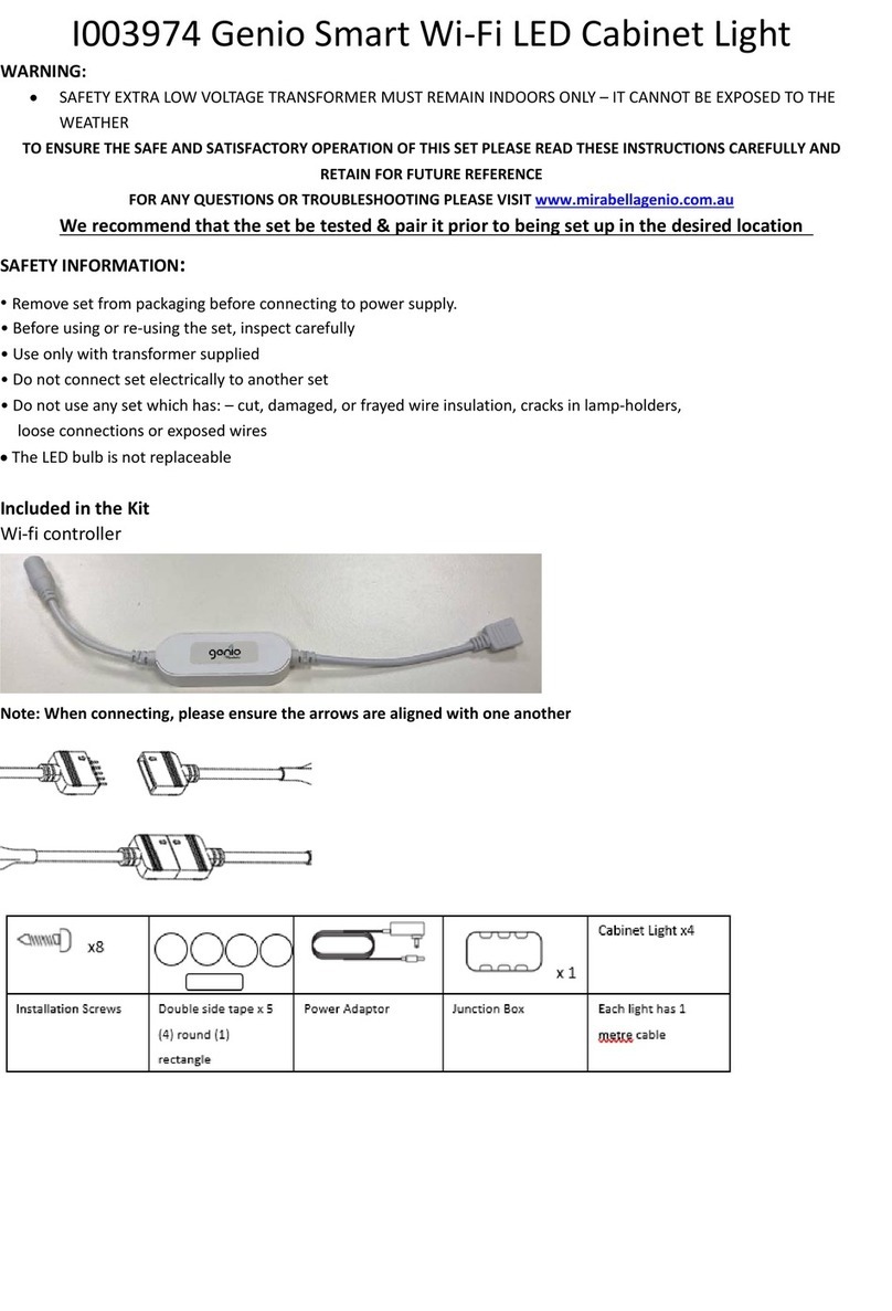 MIRABELLA I003974 Genio quick start guide