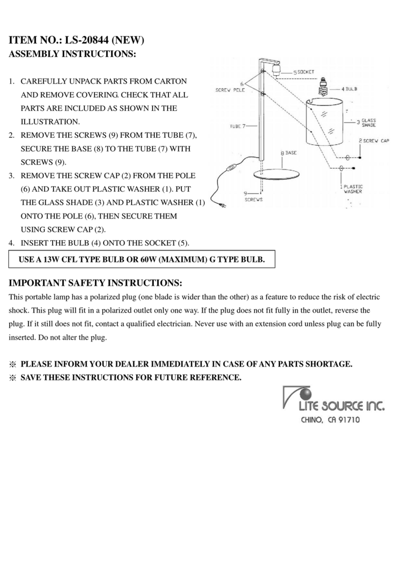 Lite Source LS-20844 User manual