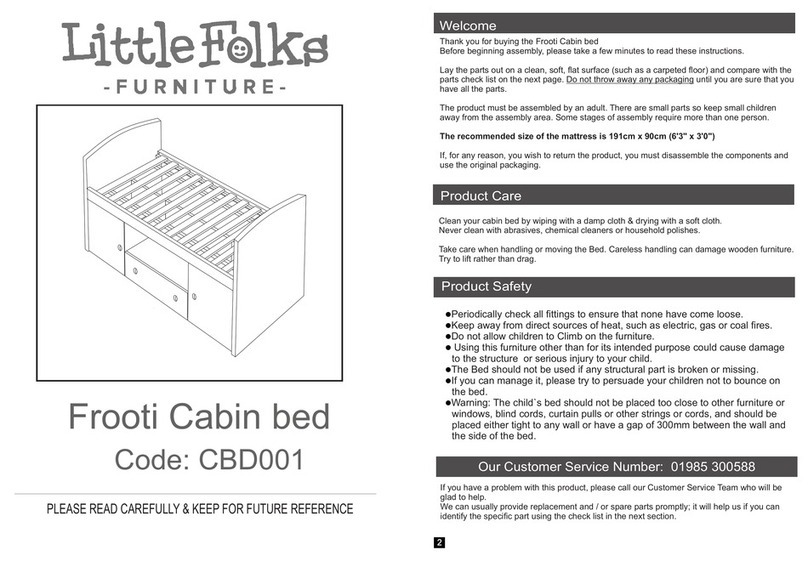 Little Folks Furniture CBD001 quick start guide Little Folks Furniture CBD001 quick start guide