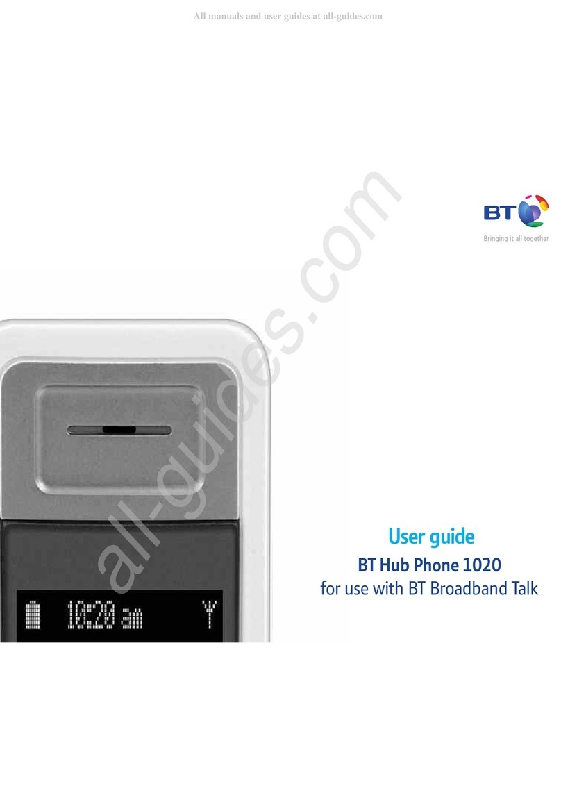 BT HUB PHONE 1020 User manual