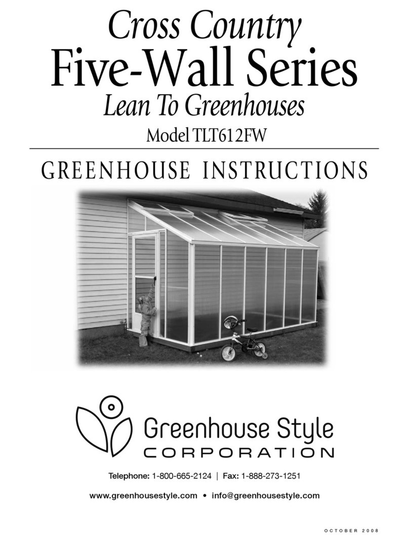 Greenhouse Style Five-Wall Series instructions