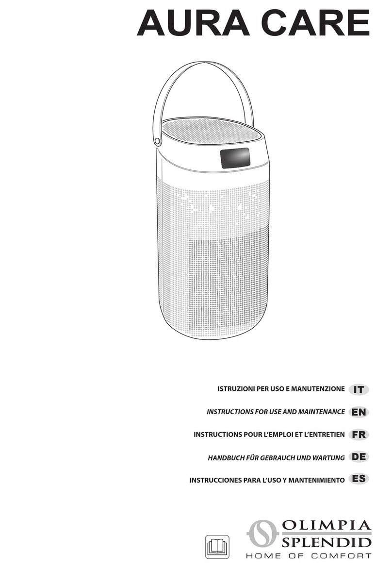 Olimpia splendid AURA CARE Instructions for use and maintenance