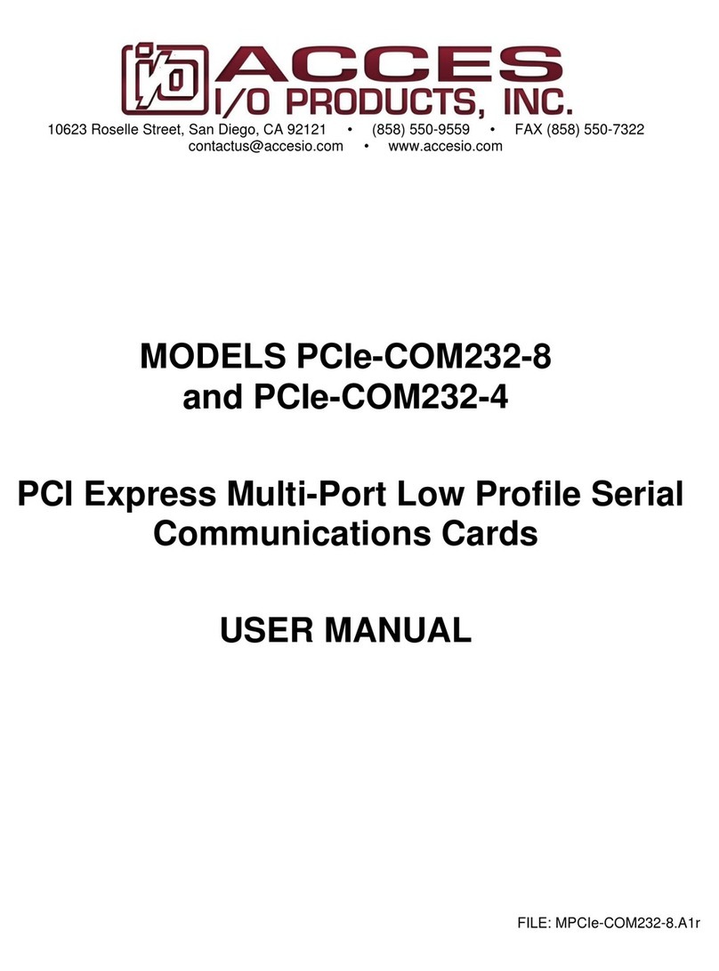 Access PCIe-COM232-8 user manual