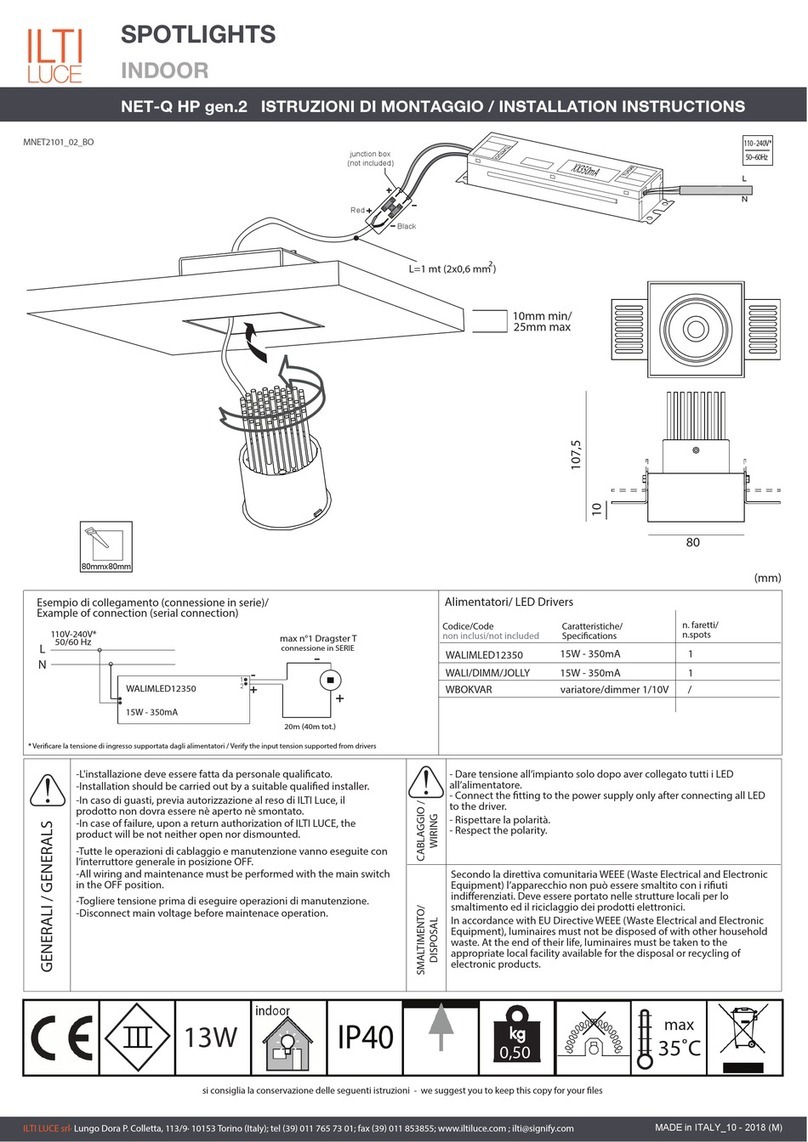 Ilti Luce NET-Q HP gen.2 installation instructions
