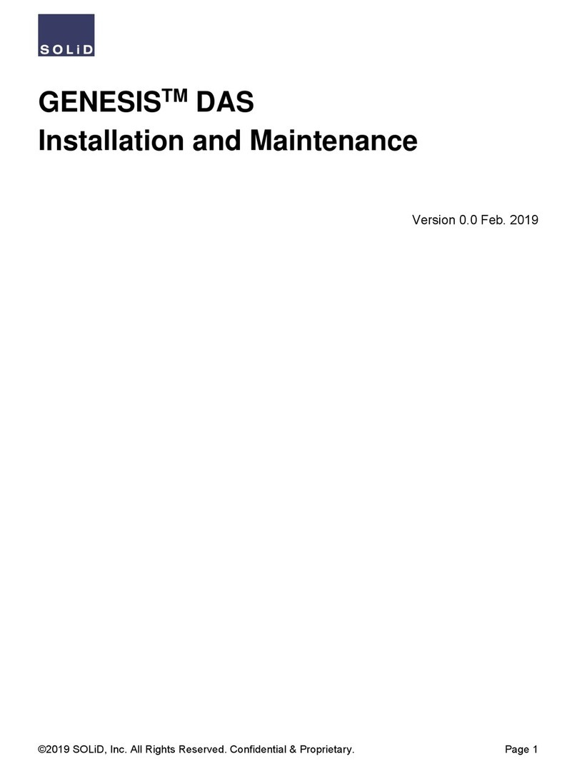Solid GENESIS DAS Installation and Maintenance