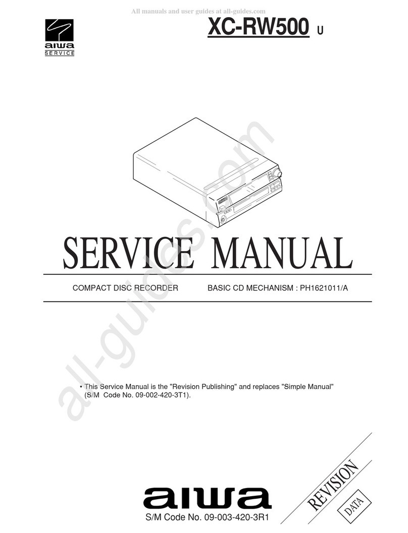 Aiwa XC-RW500 User manual